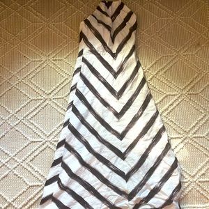 Ann Taylor linen maxi halter dress